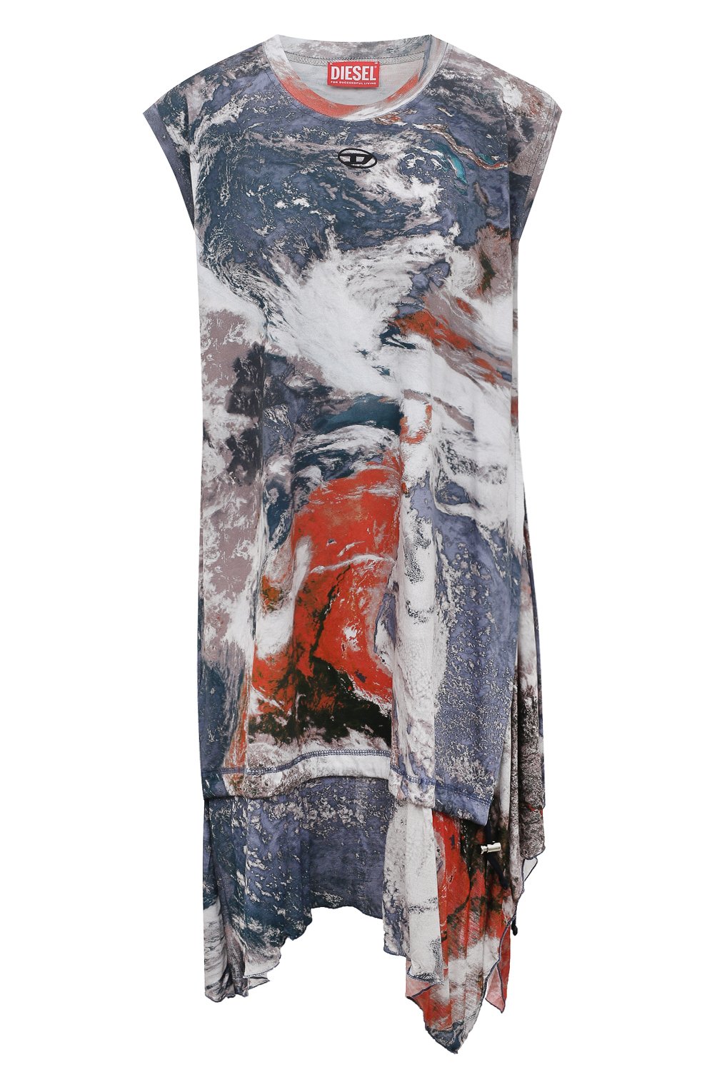Хлопковое платье DIESEL разноцветного цвета по цене 29950 руб., арт. A11494/0NIAV, фото 1 Хлопковое платье DIESEL, арт. A11494/0NIAV, фото 1