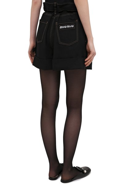 Джинсовые шорты MIU MIU, арт. MP1377-672-F0002, фото 4