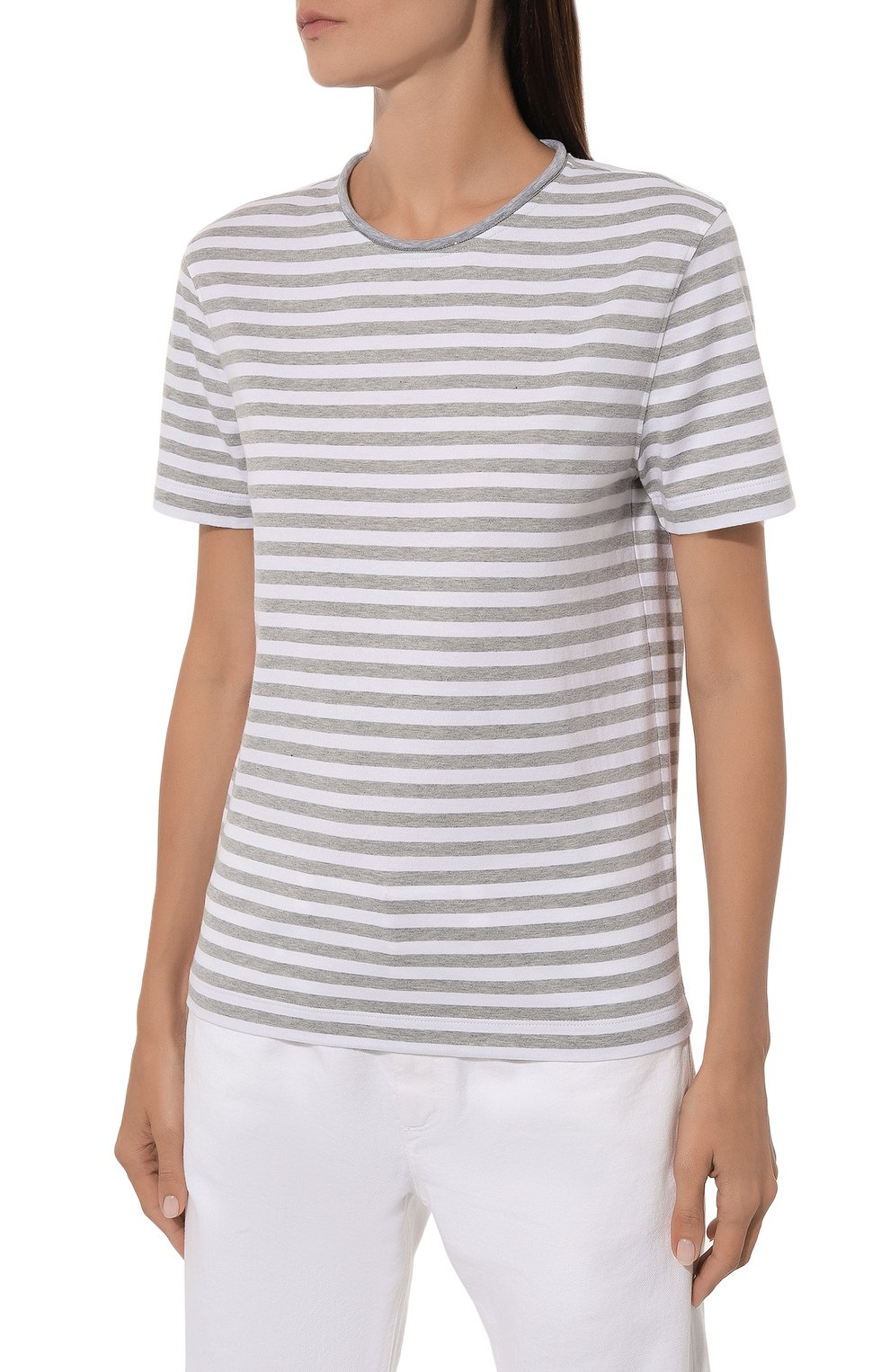 Хлопковая футболка BRUNELLO CUCINELLI, арт. MP989EK400, фото 3