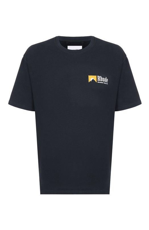 Хлопковая футболка Rhude RHPF25TT10012 Чёрный RHPF25TT10012