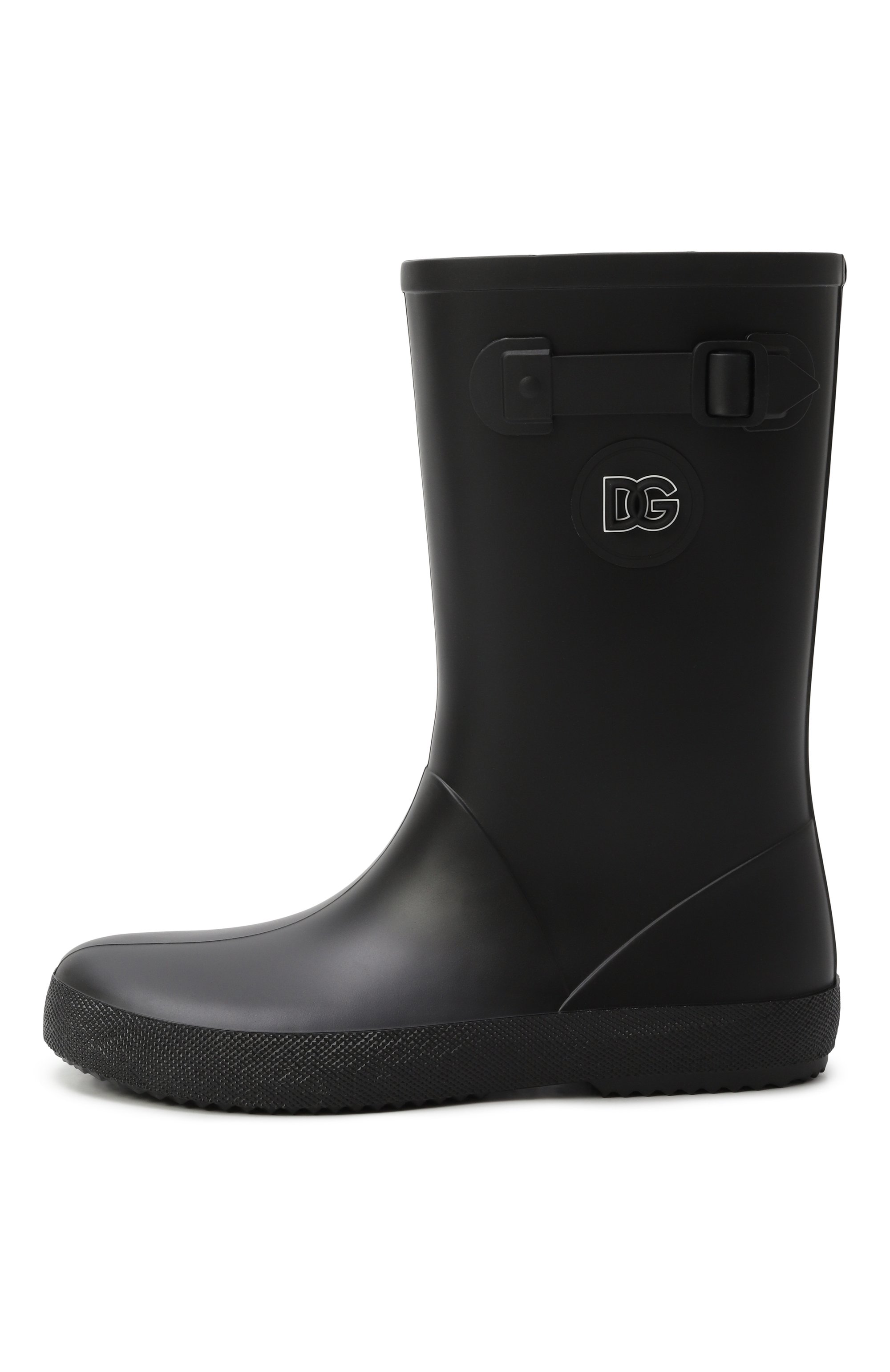 Резиновые сапоги DOLCE & GABBANA черного цвета по цене 29600 руб., арт. DD0323/AA615/37-38, фото 2 Резиновые сапоги DOLCE & GABBANA, арт. DD0323/AA615/37-38, фото 2