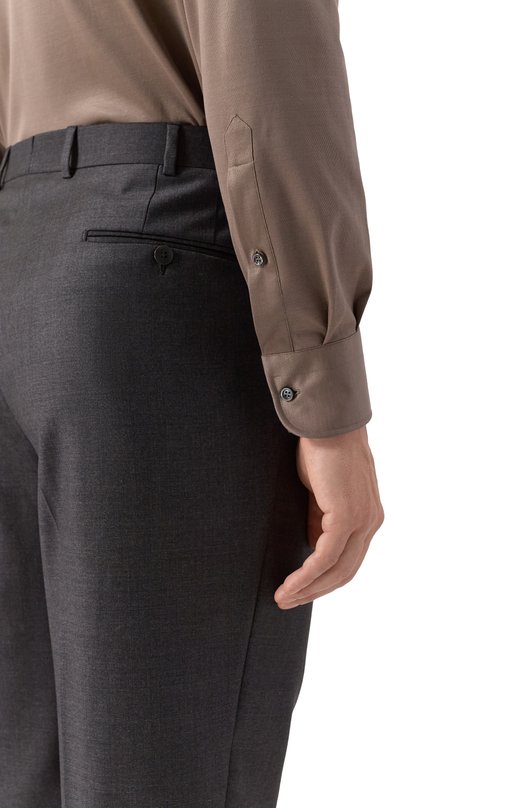 Хлопковая сорочка MVST SLIM/GABRIELLE/R0UND/1628-JERSEY (INTERL0CK) Коричневый  SLIM/GABRIELLE/R0UND/1628-JERSEY (INTERL0CK) Фото 5