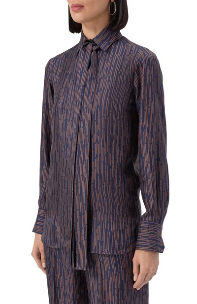 Атласная блузка KITON, арт. D48407, фото 3