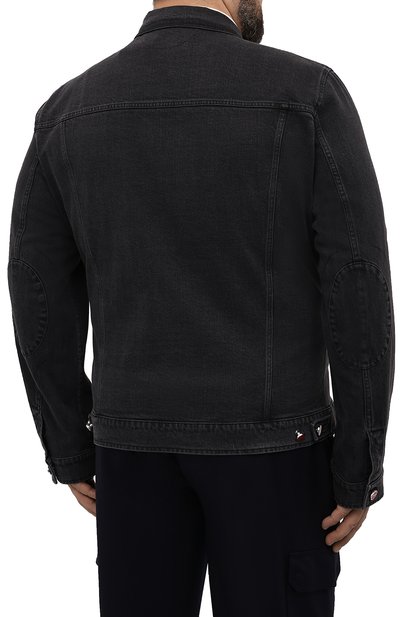 Джинсовая куртка KITON темно-серого цвета по цене 425500 руб., арт. UW1072V0804A/60-68, фото 4 Джинсовая куртка KITON, арт. UW1072V0804A/60-68, фото 4