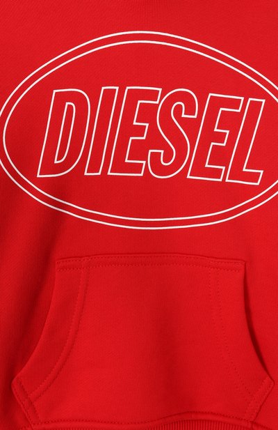 Хлопковое худи DIESEL, арт. J02612/0GEAD, фото 3