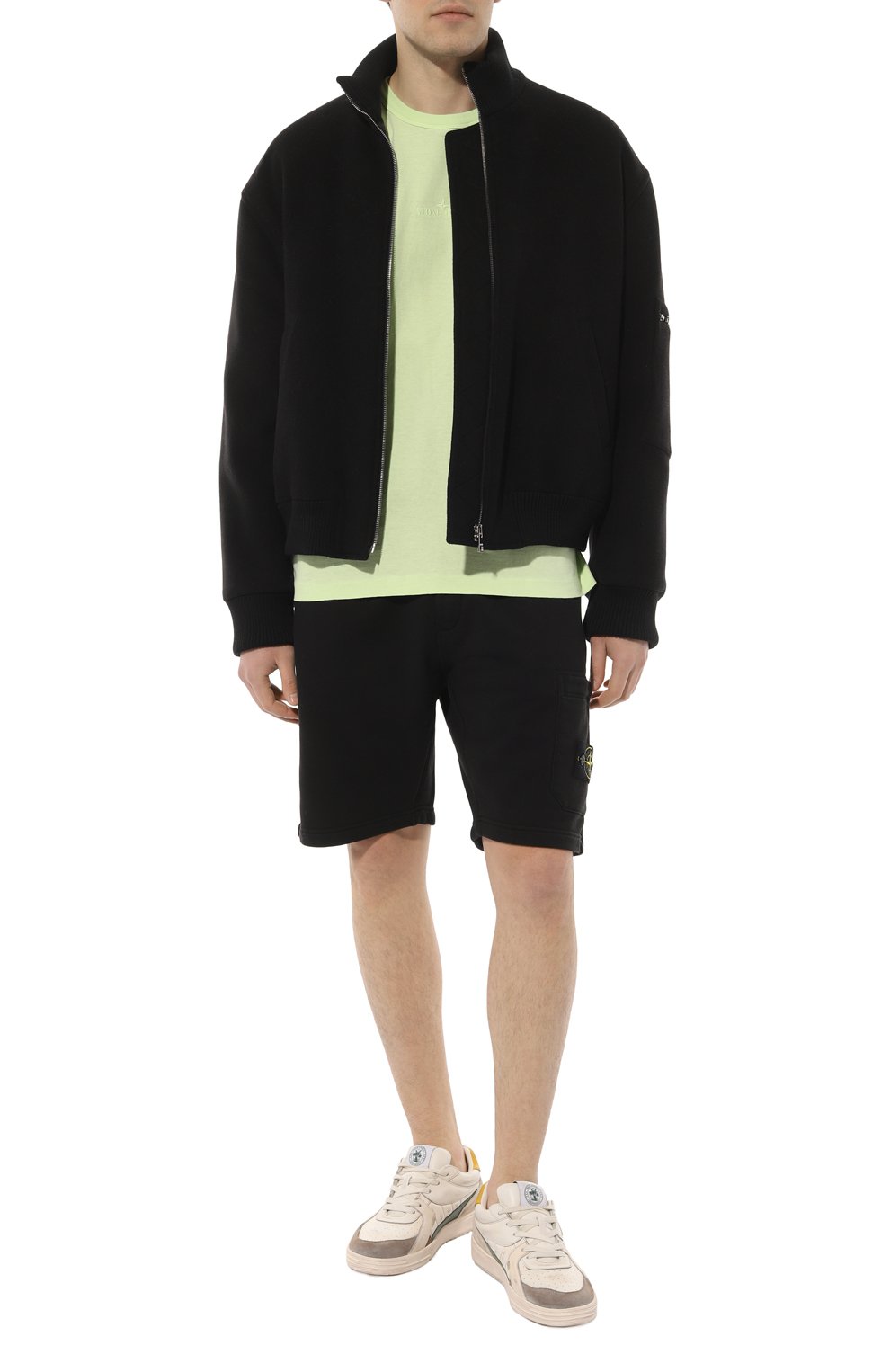 Хлопковая футболка STONE ISLAND светло-зеленого цвета по цене 24850 руб., арт. 781520444, фото 2 Хлопковая футболка STONE ISLAND, арт. 781520444, фото 2