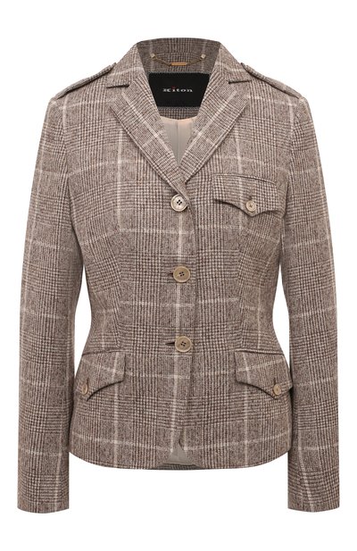 Женский шерстяной жакет KITON, арт. D58511K0508E01