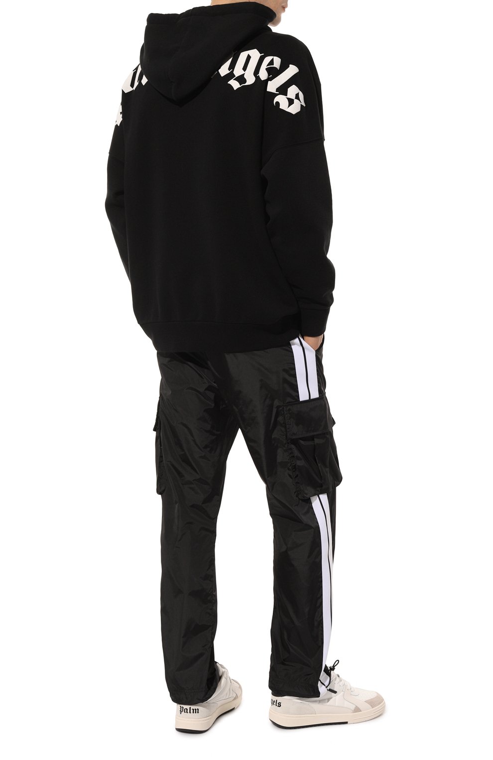 Хлопковое худи PALM ANGELS черного цвета по цене 68950 руб., арт. PMBB036C99FLE0031001, фото 2 Хлопковое худи PALM ANGELS, арт. PMBB036C99FLE0031001, фото 2