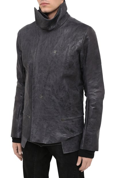 Кожаная куртка ISAAC SELLAM, арт. DEPASSE-CRASSE-P0UILLE, фото 4