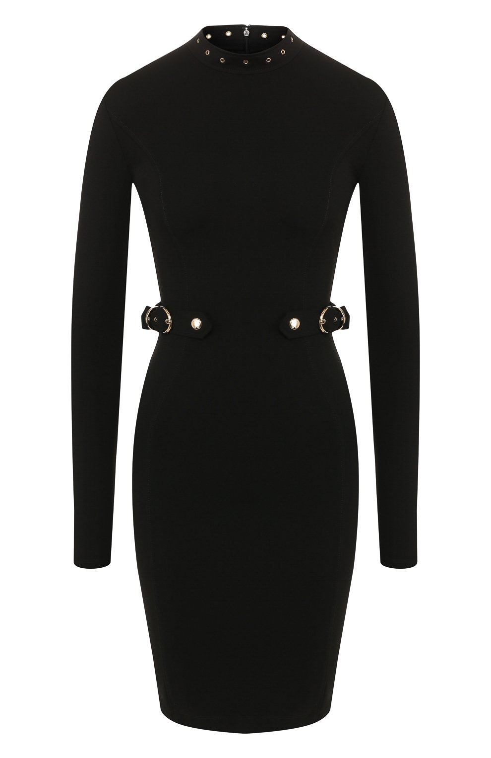 Платье VERSACE JEANS COUTURE черного цвета по цене 28300 руб., арт. D2HUB421-UDM921/11682, фото 1 Платье VERSACE JEANS COUTURE, арт. D2HUB421-UDM921/11682, фото 1