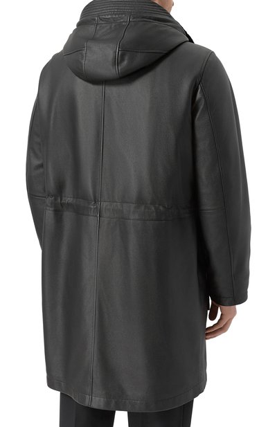 Кожаная парка с подкладкой из бобра MVST, арт. M25.1PM.0007/CERV0 SILKY, фото 4