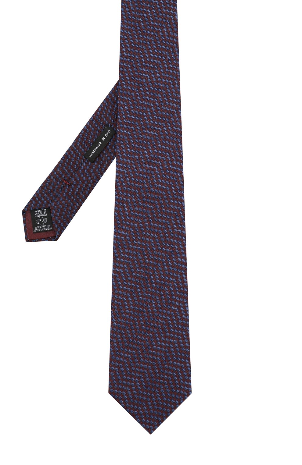 Галстук с узором из смеси шелка и хлопка GIORGIO ARMANI, арт. 360054/8A931, фото 2