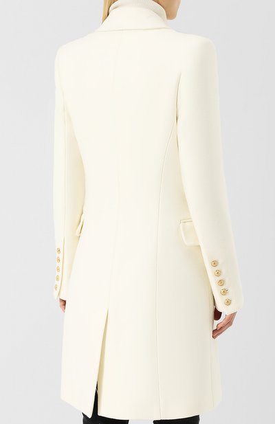 Двубортное пальто из смеси шерсти и кашемира BALMAIN, арт. 142400/W006, фото 4