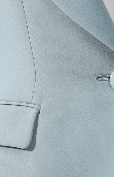 Шелковый жакет GIORGIO ARMANI голубого цвета по цене 312500 руб., арт. 9SHGG067/T0010, фото 5 Шелковый жакет GIORGIO ARMANI, арт. 9SHGG067/T0010, фото 5