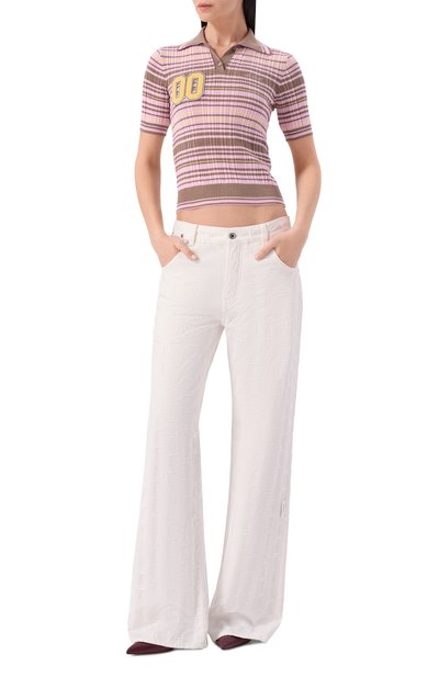 Хлопковое поло OFF-WHITE, арт. 0WHV008S26KNI001, фото 2