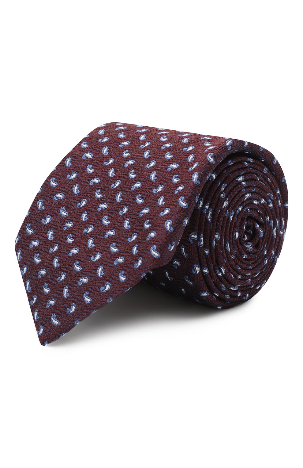 Шелковый галстук CORNELIANI бордового цвета по цене 12150 руб., арт. 86U302-0820317/00, фото 1 Шелковый галстук CORNELIANI, арт. 86U302-0820317/00, фото 1