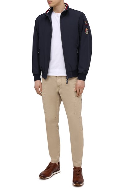 Кожаные кроссовки asken BALLY светло-коричневого цвета по цене 82100 руб., арт. ASKEN-F0/44, фото 2 Кожаные кроссовки asken BALLY, арт. ASKEN-F0/44, фото 2