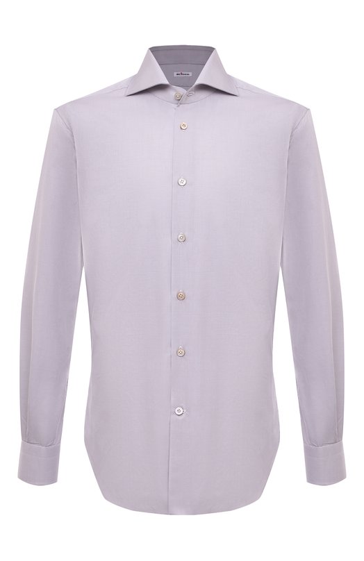 Хлопковая сорочка Kiton UCCH0660706 Сиреневый UCCH0660706