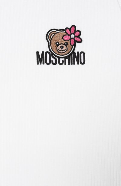 Хлопковая майка MOSCHINO белого цвета по цене 12300 руб., арт. HDM06Z/LBA39_001, фото 3 Хлопковая майка MOSCHINO, арт. HDM06Z/LBA39_001, фото 3