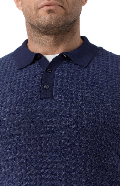 Поло из шерсти и хлопка CANALI, арт. C1149B/MK02363, фото 5