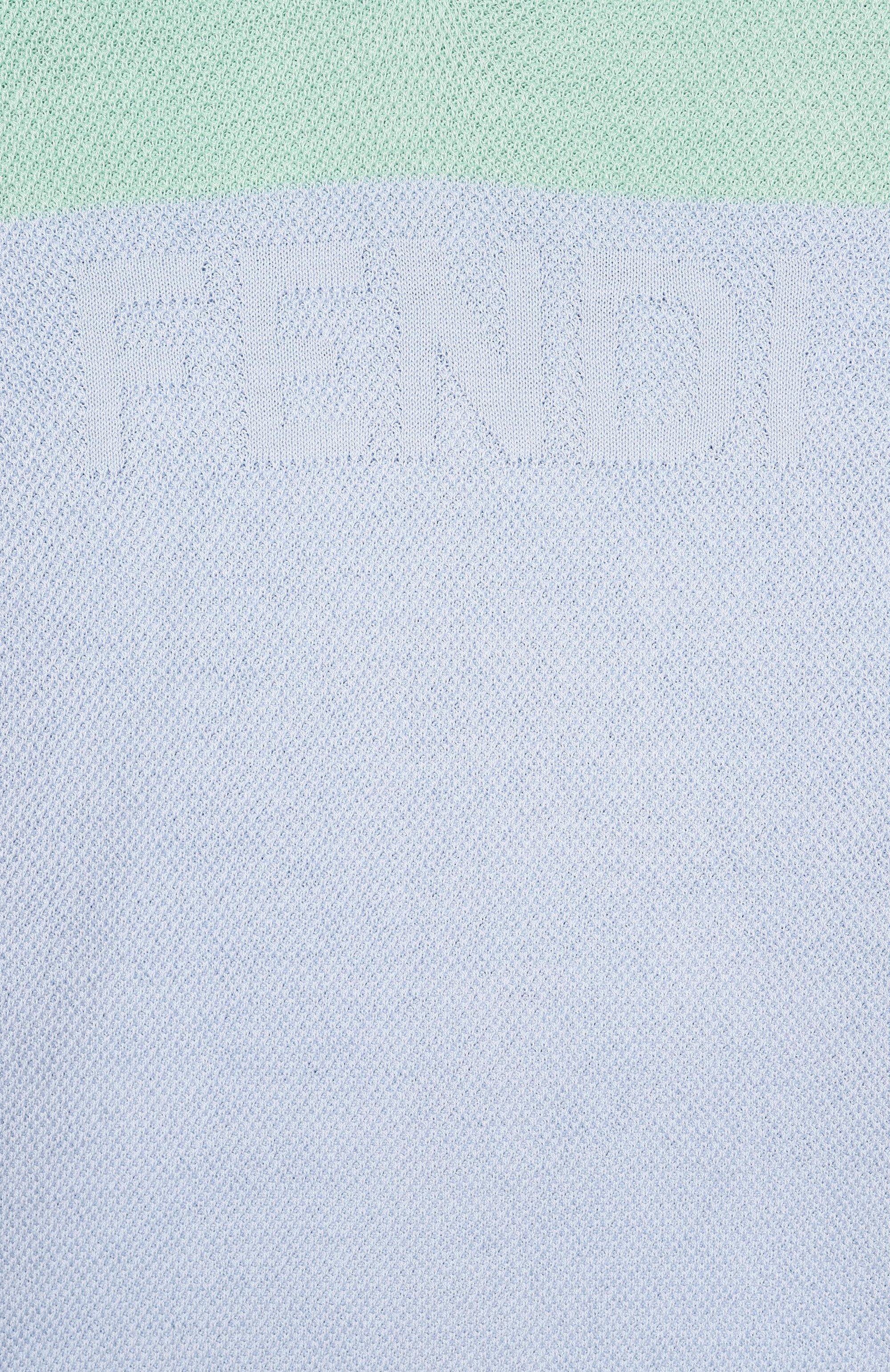 Хлопковое поло FENDI голубого цвета по цене 49950 руб., арт. JMG153/AVWY, фото 3 Хлопковое поло FENDI, арт. JMG153/AVWY, фото 3