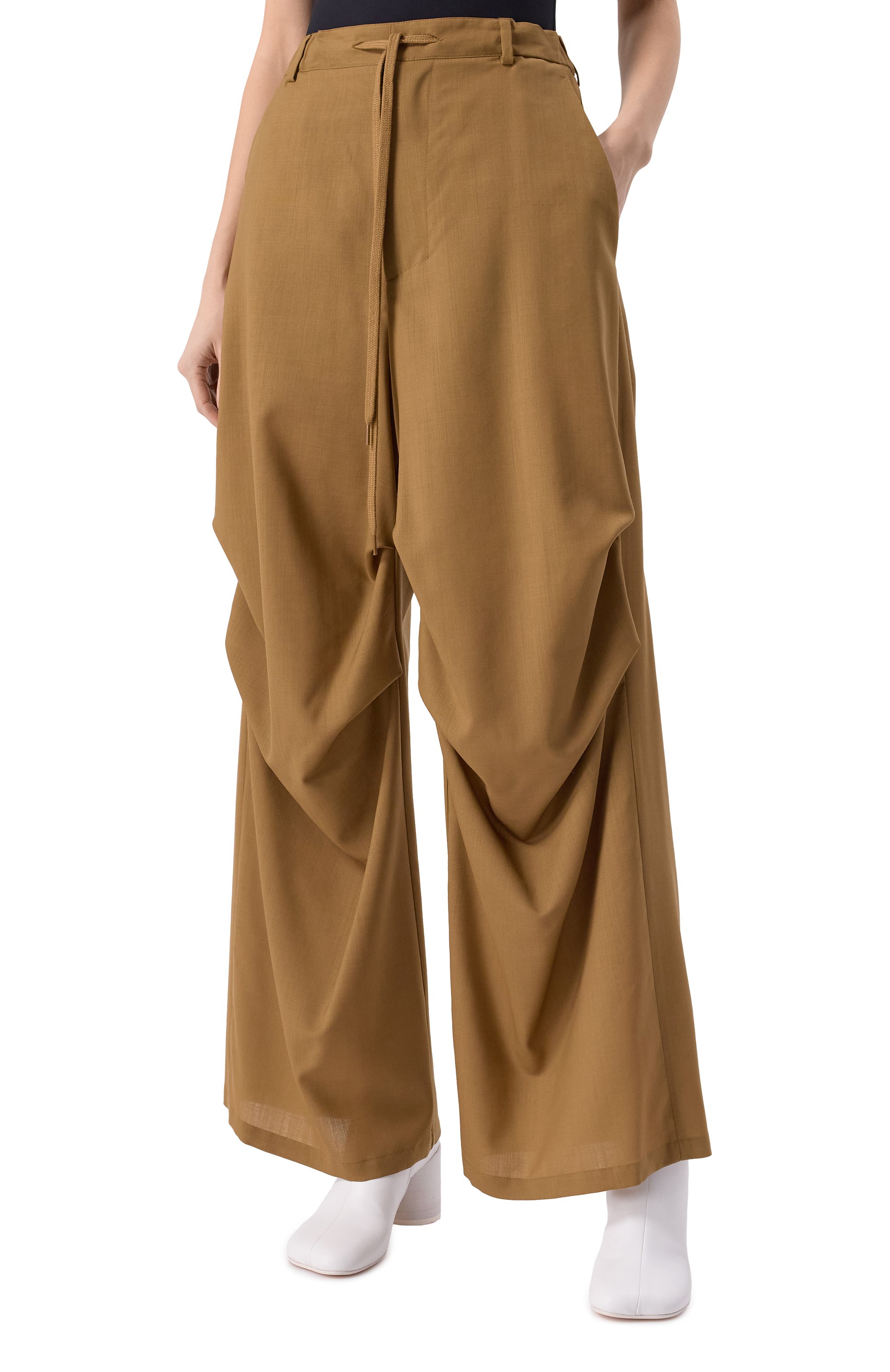 Шерстяные брюки MM6, арт. S52KA0524/M35080, фото 3