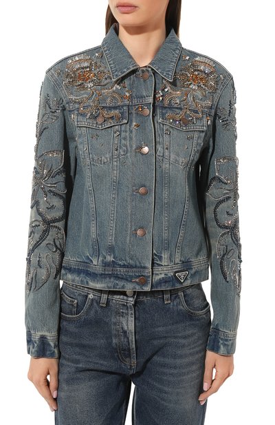 Джинсовая куртка PRADA, арт. GFB281-1ZWC-F0008-212, фото 3