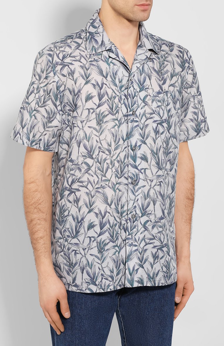 Рубашка из смеси льна и хлопка BRIONI, арт. SCCI0L/P9120, фото 3