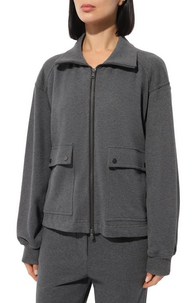 Хлопковая толстовка BRUNELLO CUCINELLI, арт. MP05NHS806, фото 3