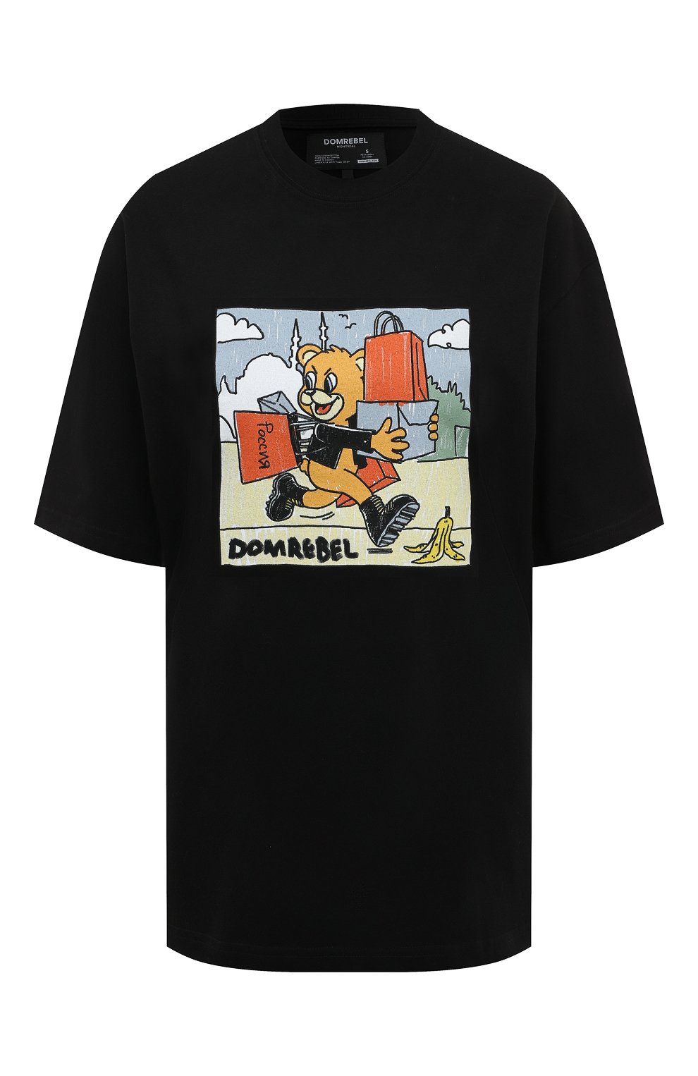 Хлопковая футболка DOMREBEL, арт. SH0PPING BEAR C0MIC/T-SHIRT/W, фото 1