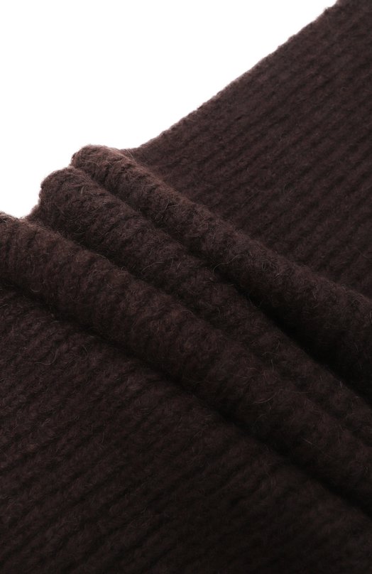 Шерстяной шарф Dries Van Noten 021232-2709-704 Коричневый  021232-2709-704 Фото 3
