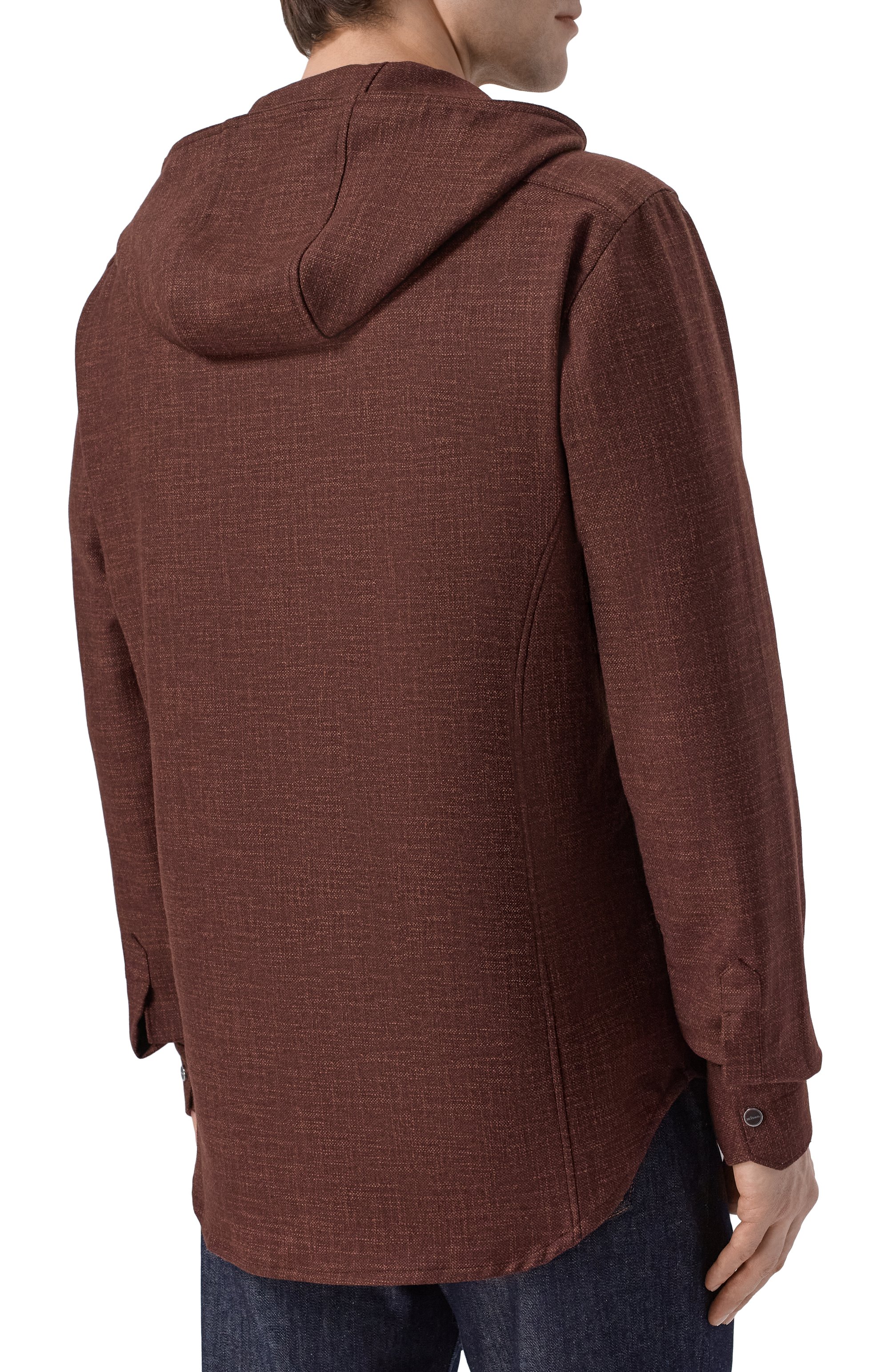 Рубашка из шерсти и шелка KITON, арт. UMCMARK0119G10, фото 4