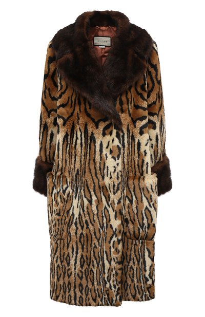 Женская шуба из экомеха GUCCI, арт. 573151 XEAA1