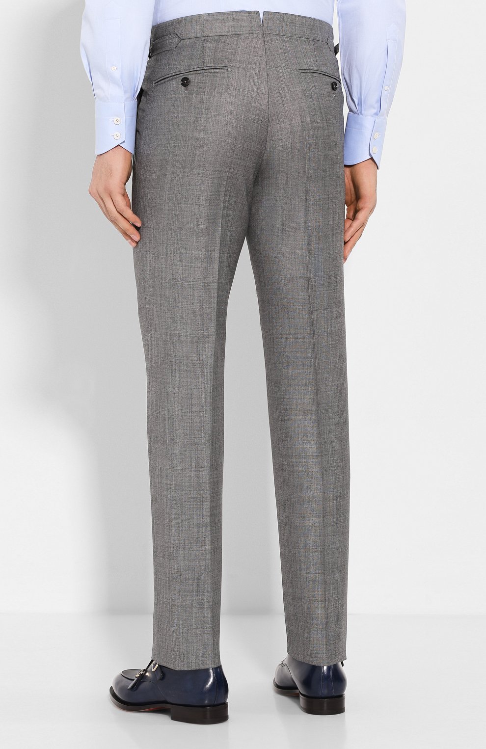 Шерстяной костюм TOM FORD серого цвета по цене 361000 руб., арт. 722R03/21YA4C, фото 5 Шерстяной костюм TOM FORD, арт. 722R03/21YA4C, фото 5