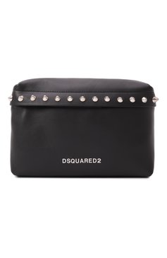 Мужская поясная сумка allover studs DSQUARED2 черного цвета, арт. BBM0075/01500001 | Фото 1 (Случай: Повседневный; Ремень/цепочка: На ремешке; Драгоценные камни: Проставлено; Размер: small; Материал: Натуральная кожа; Материал сплава: П�роставлено)