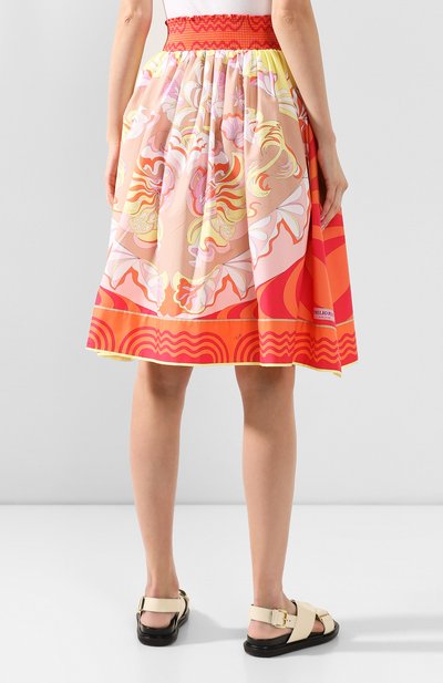 Хлопковая юбка EMILIO PUCCI разноцветного цвета по цене 86950 руб., арт. 0ERW08/0E861, фото 4 Хлопковая юбка EMILIO PUCCI, арт. 0ERW08/0E861, фото 4