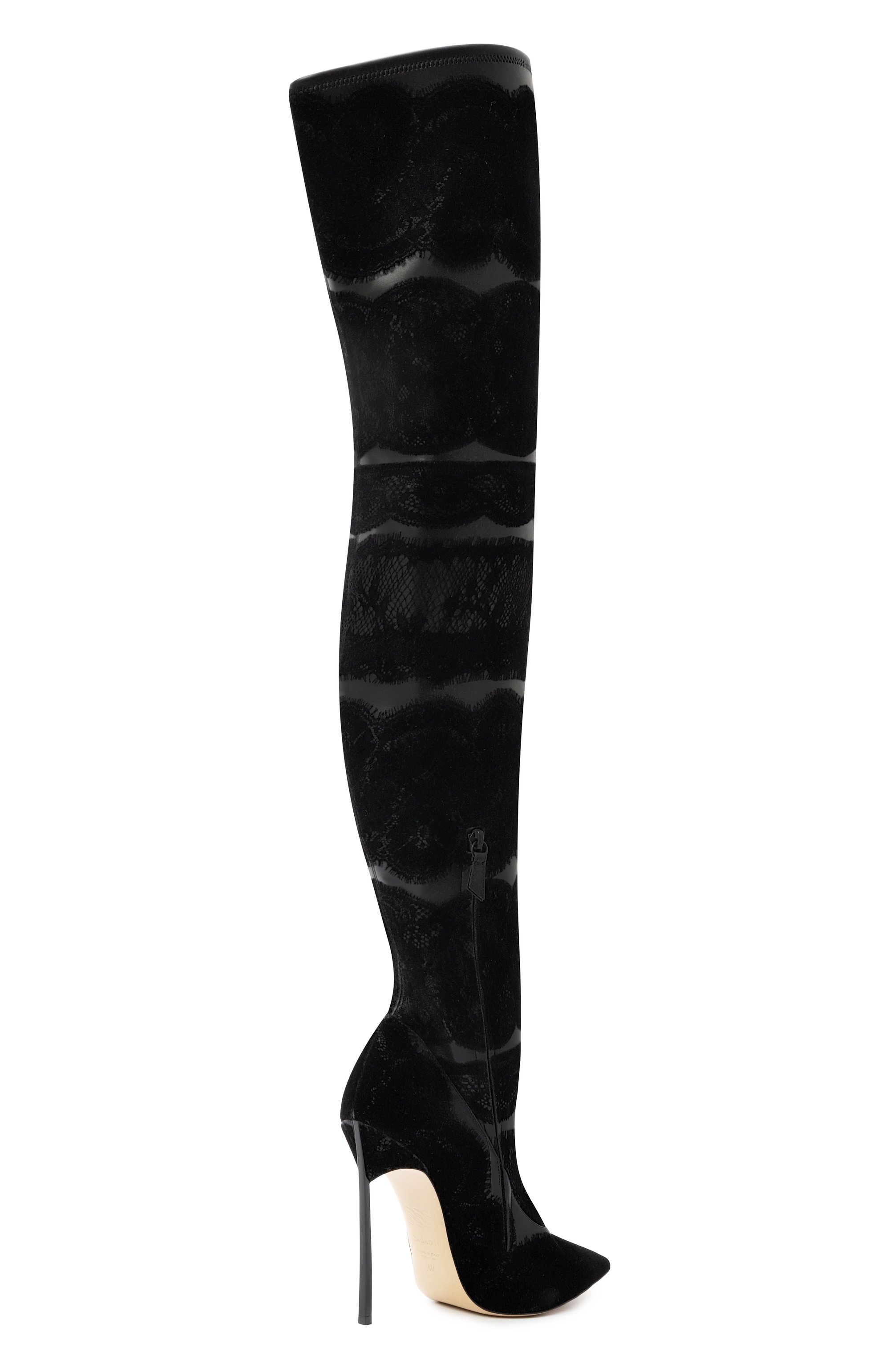 Комбинированные ботфорты blade 120 CASADEI, арт. 1T082A120TLNGRE, фото 5