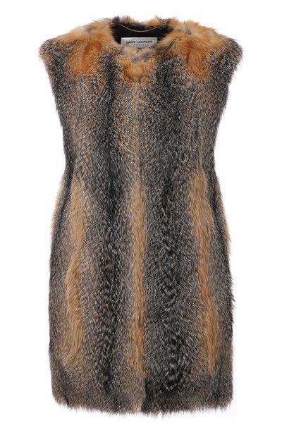 Женский жилет из меха лисицы SAINT LAURENT, арт. 664278/Y7RG2