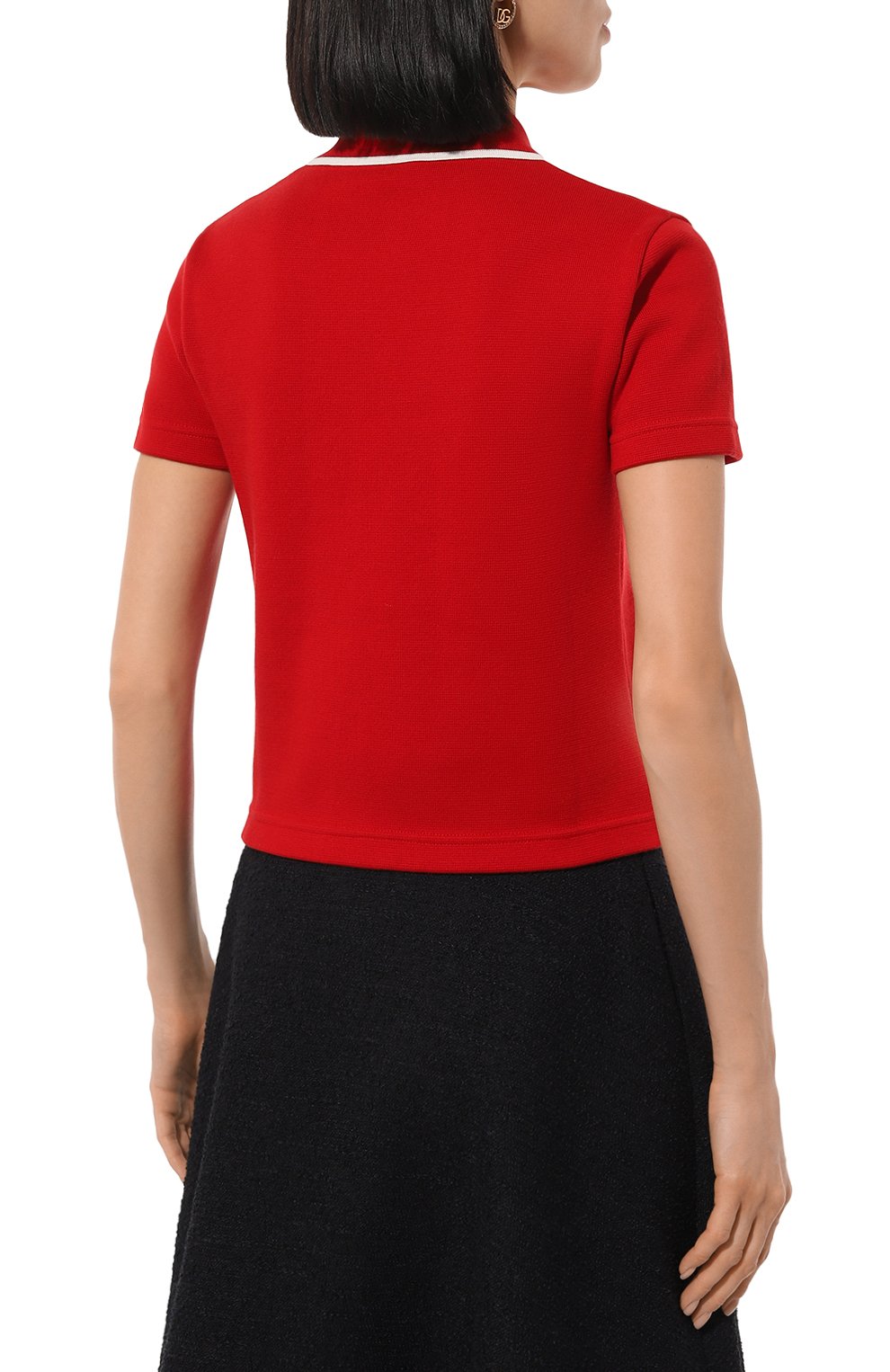 Хлопковое поло VALENTINO, арт. 5B3KC57C8P9, фото 4