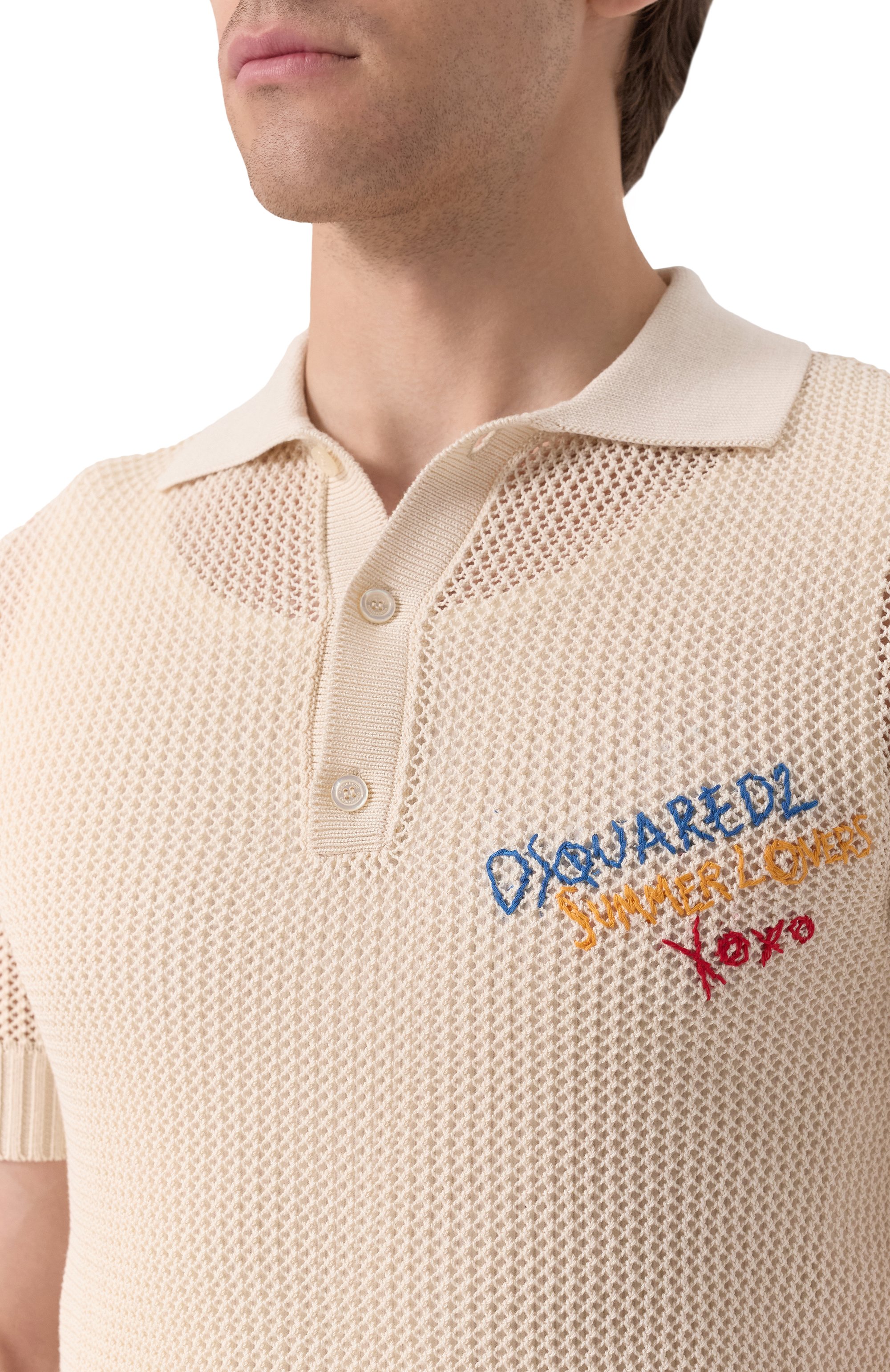 Хлопковое поло DSQUARED2, арт. S78HA0045/D13130, фото 5