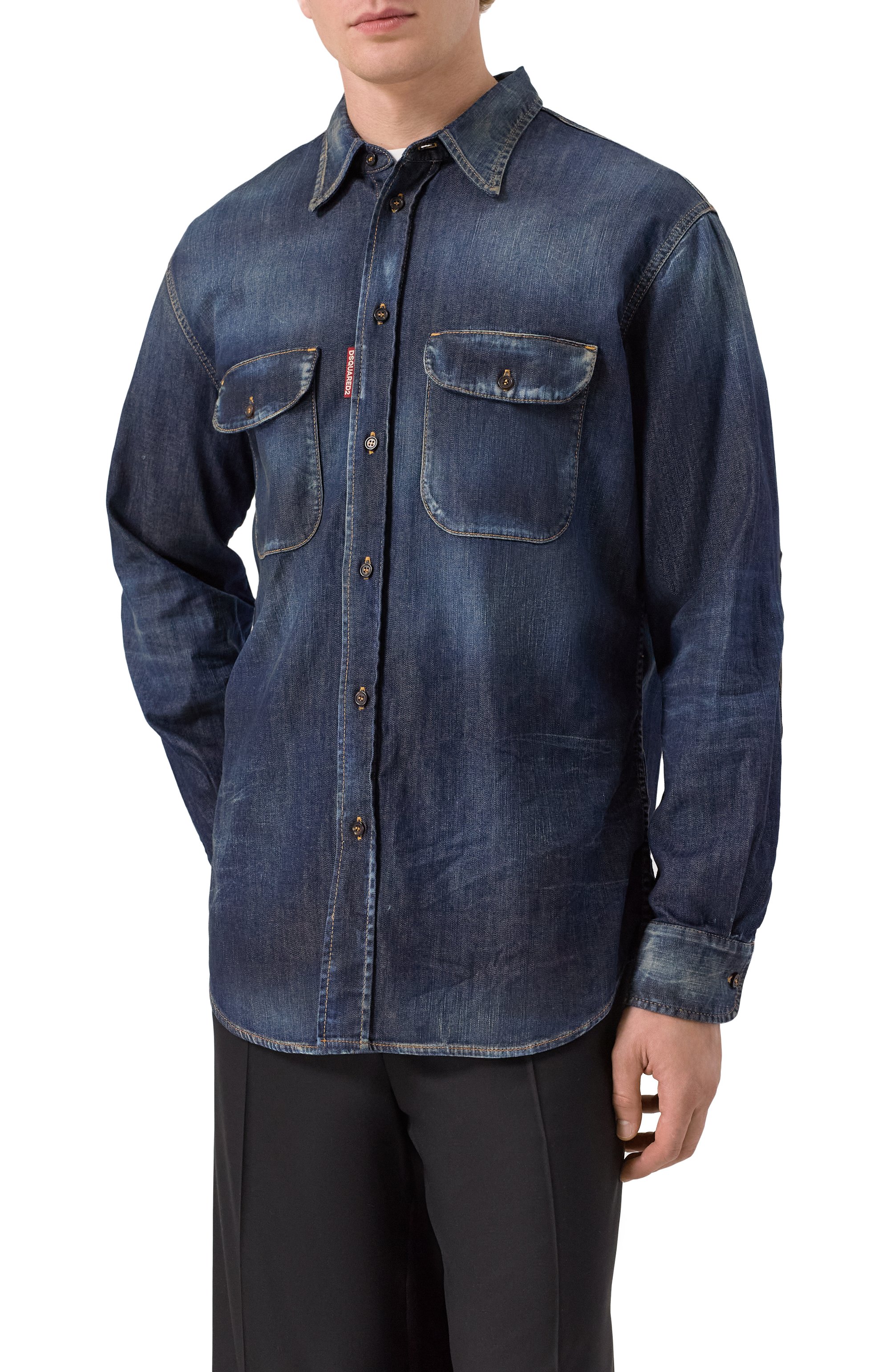 Джинсовая рубашка DSQUARED2, арт. S74DM0951/S30341, фото 3