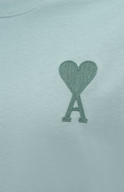 Хлопковая футболка AMI, арт. E21HJ128.726, фото 5