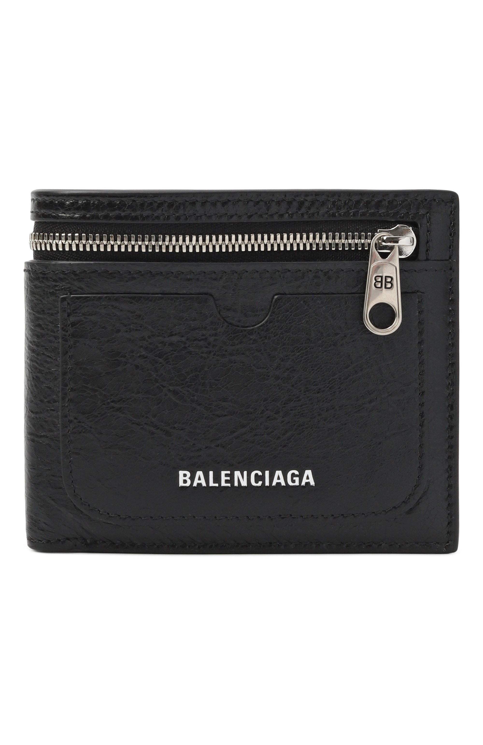 Кожаное портмоне BALENCIAGA черного цвета по цене 59950 руб., арт. 801837/2AA9Z, фото 1 Кожаное портмоне BALENCIAGA, арт. 801837/2AA9Z, фото 1