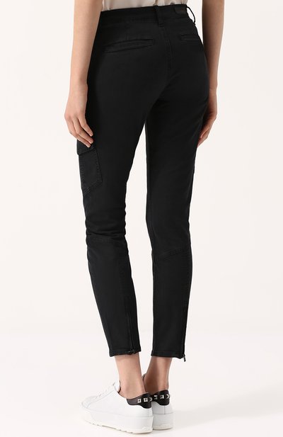 Укороченные джинсы с потертостями AG ADRIANO GOLDSCHMIED, арт. BES1785/SUL-BLK, фото 4