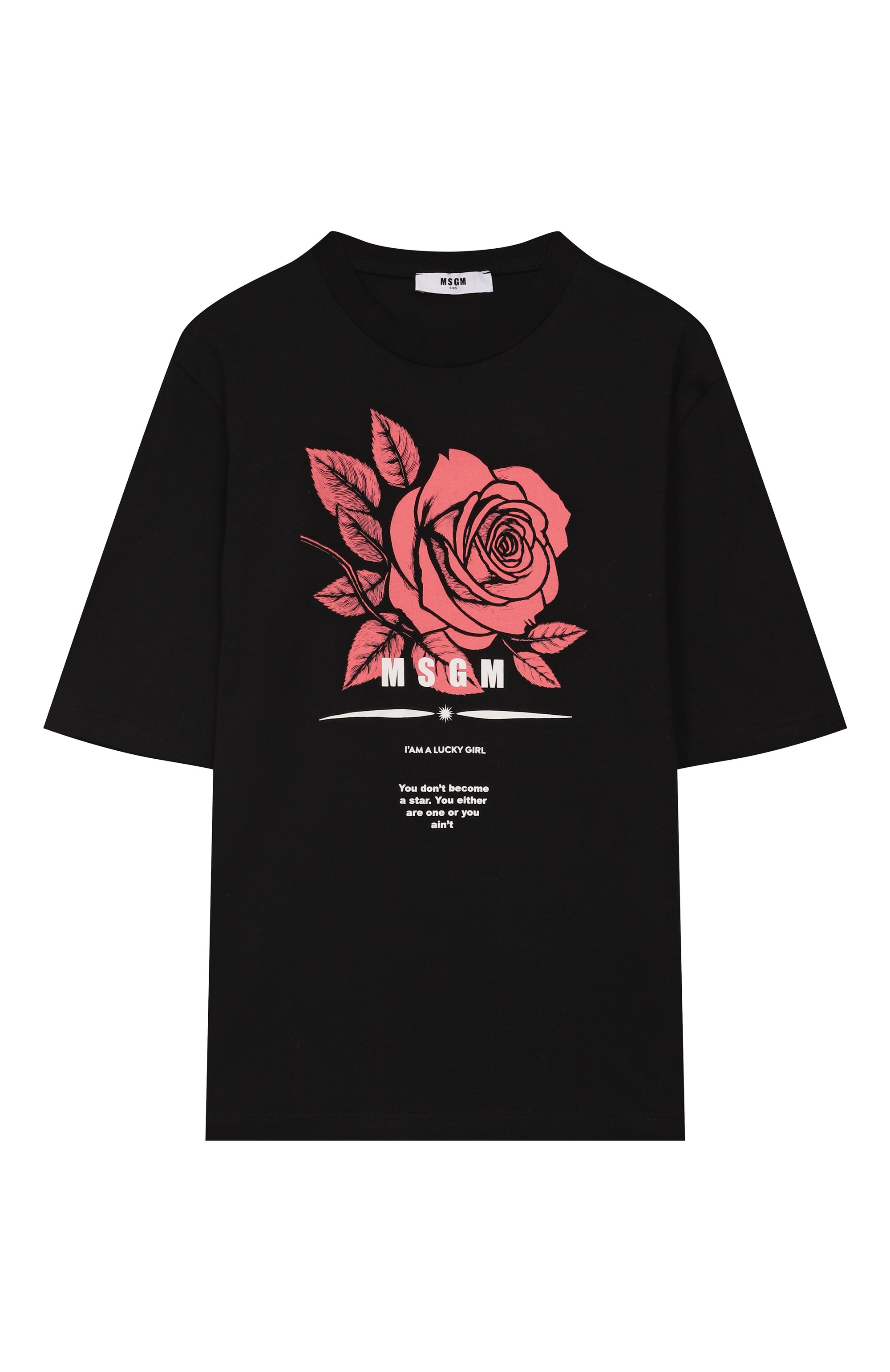 Хлопковая футболка MSGM KIDS, арт. F5MSJGTH039, фото 1