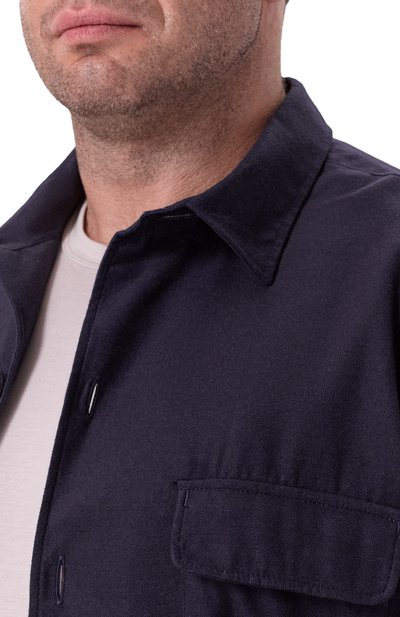 Рубашка из хлопка и лиоцелла VAN LAACK темно-синего цвета по цене 48400 руб., арт. VL-REYDIN-25K/155075/3XL-6XL, фото 5 Рубашка из хлопка и лиоцелла VAN LAACK, арт. VL-REYDIN-25K/155075/3XL-6XL, фото 5