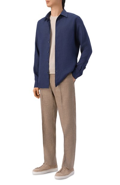 Льняная рубашка BOSS CAMEL, арт. 50560284, фото 2