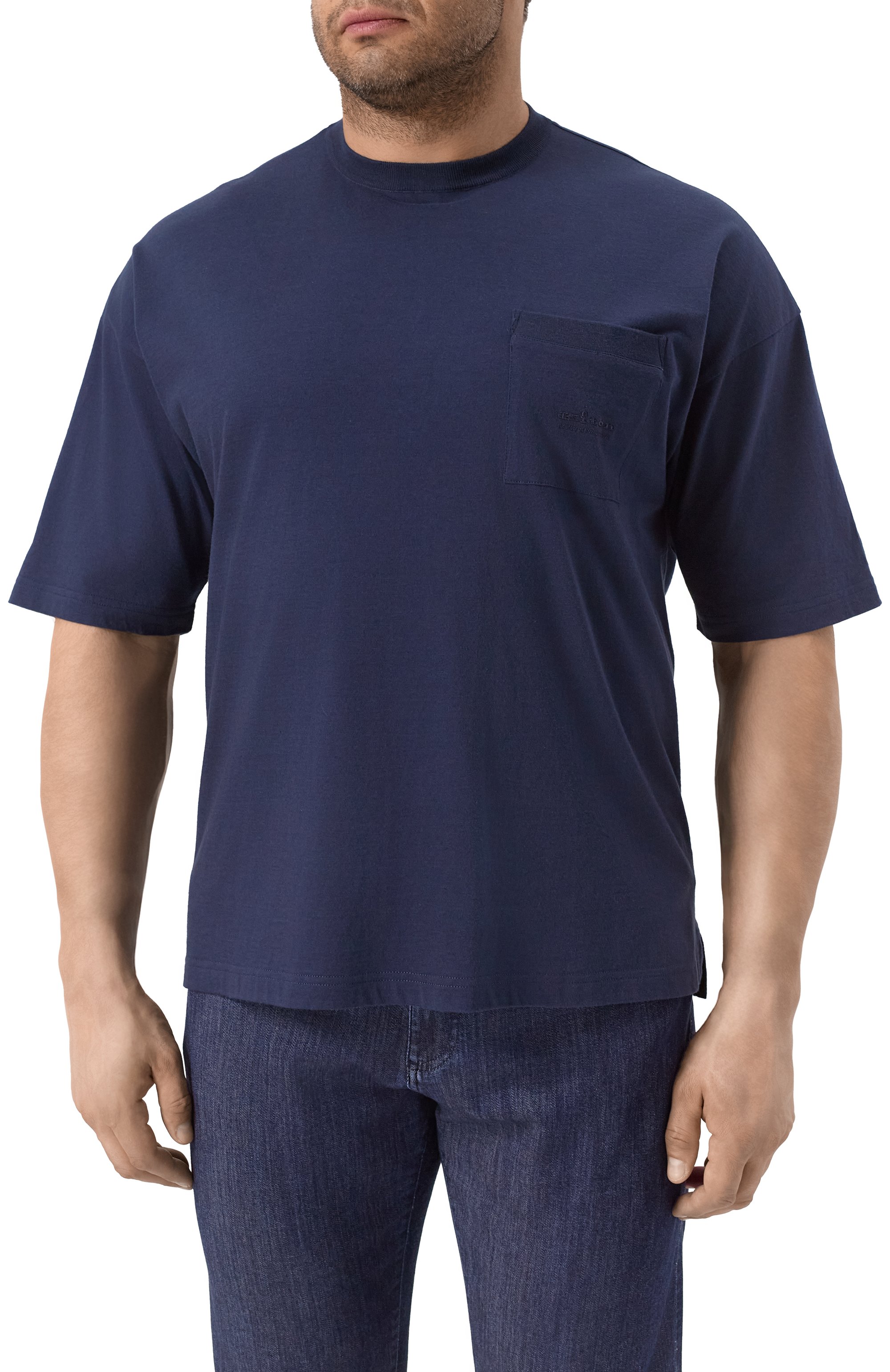 Футболка из хлопка и шелка KITON, арт. UMM062901, фото 3