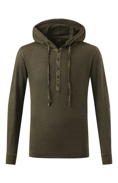 Мужская льняной лонгслив-хенли 120% LINO, арт. 32ALIM7553/E908/S00