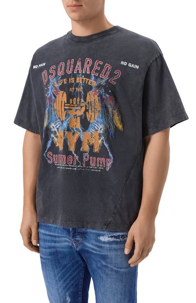 Хлопковая футболка DSQUARED2, арт. S74GD1539/D20108, фото 3